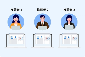 複数人でより多角的な評価ができる